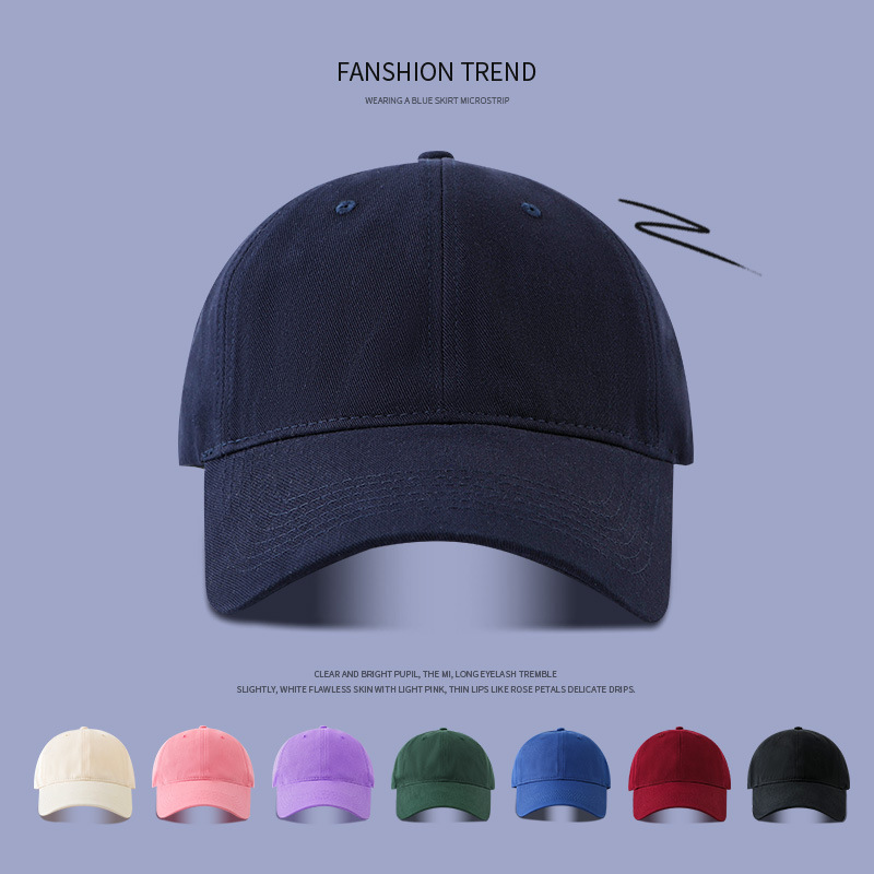 Gorra de Béisbol de Color Sólido con Logotipo Bordado, Gorra Lisa de Algodón Puro de Alta Calidad para Mujer, Gorra de Primavera y Otoño con Visera