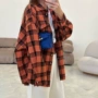 中长款宽松新款格子衬衫