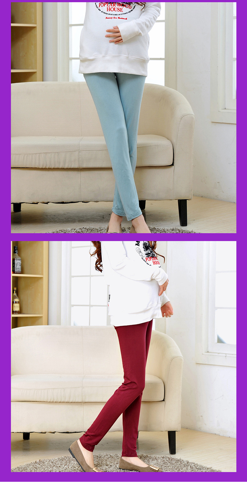 莫代尔孕妇打底裤详情_09