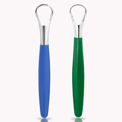 不锈钢舌苔清洁双面舌刮口气清新器口腔清洁护理u型刷舌家用神器