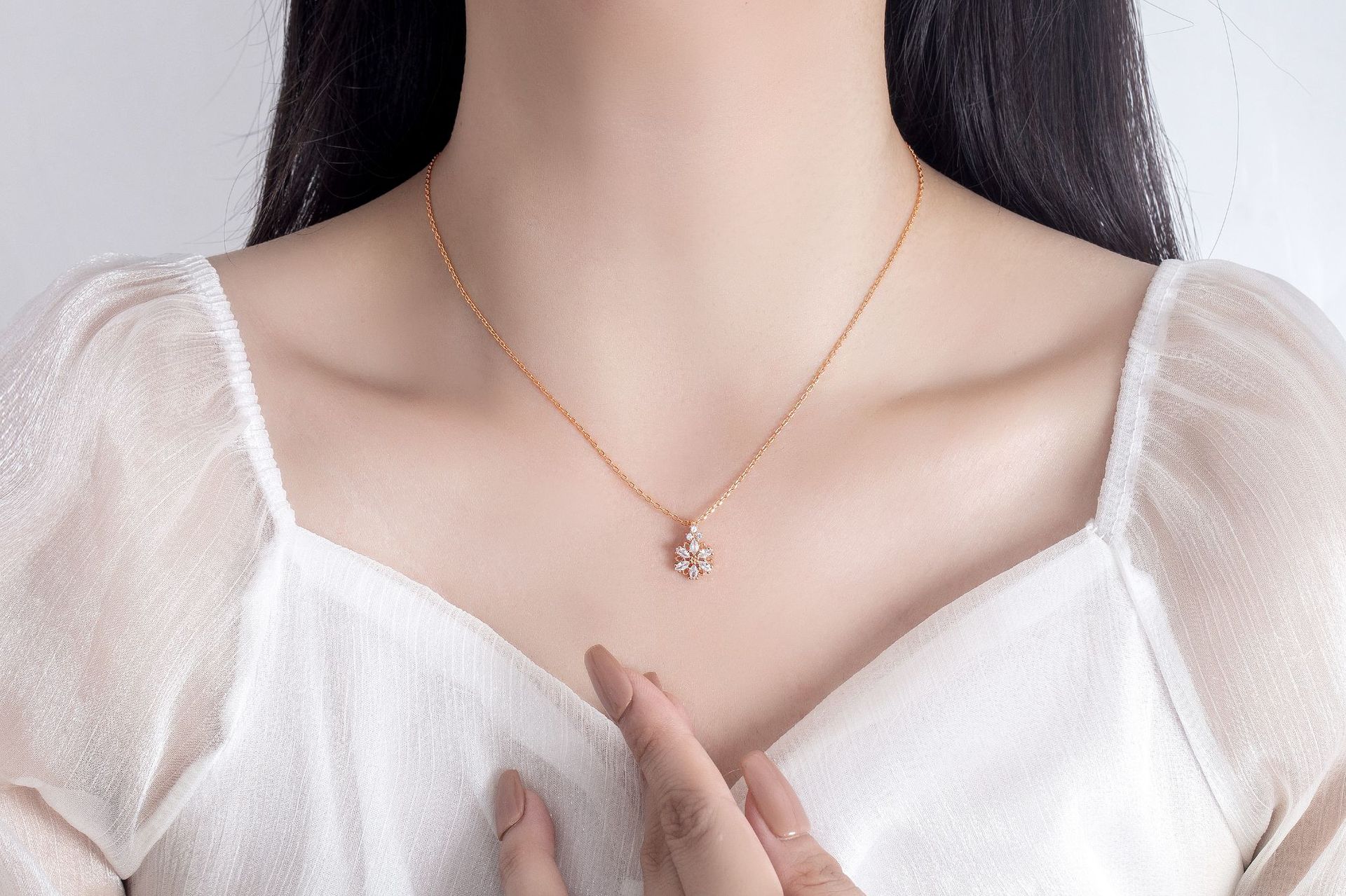 4g Weight Jewelry Set Classification cable chain Chain Type 1 Piece Quantity Daily Occasion Copper Material Geometric Pattern All Seasons Season Women's Gender Plating Design Lady, Shiny Style Wholesale Jewelry Lady Shiny Geometric Copper Plating Cable Chain Jewelry Set 13