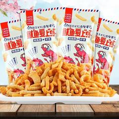 Crunchy Squid Loves Shrimp, Crispy Squid Snack Leading Little Fish and Shrimp, Potato Sticks, Famous Snack, Puffed Food, Office Leisure Snack