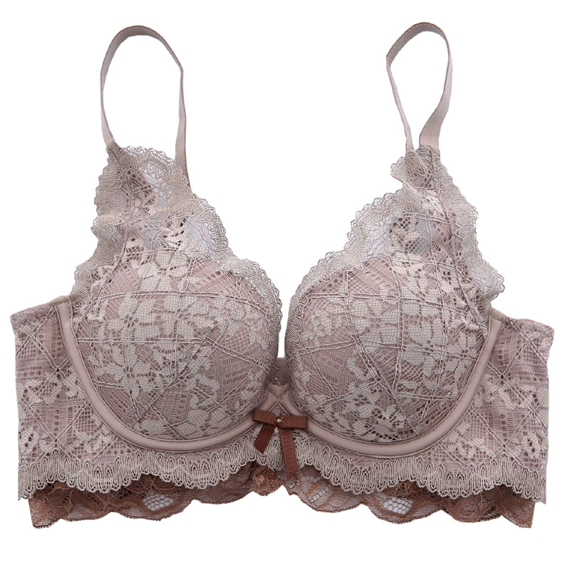 Push-up Lace Wireless Bra, Women's Underwire-free Bra, Sizes 32–40 (70–90AB), Multi-color