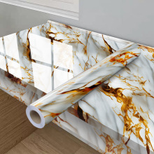 大理石自沾厨房贴纸防水防油污的耐高温壁纸墙面防潮墙贴自粘批发