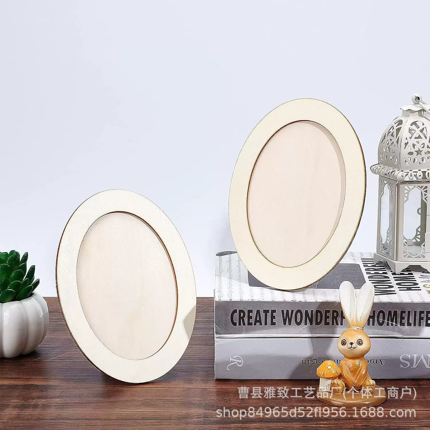 Деревянная рамка для фотографий Овальная вертикальная фотография показывает поделки из цельного дерева DIY рисует граффити рамка для фотографий