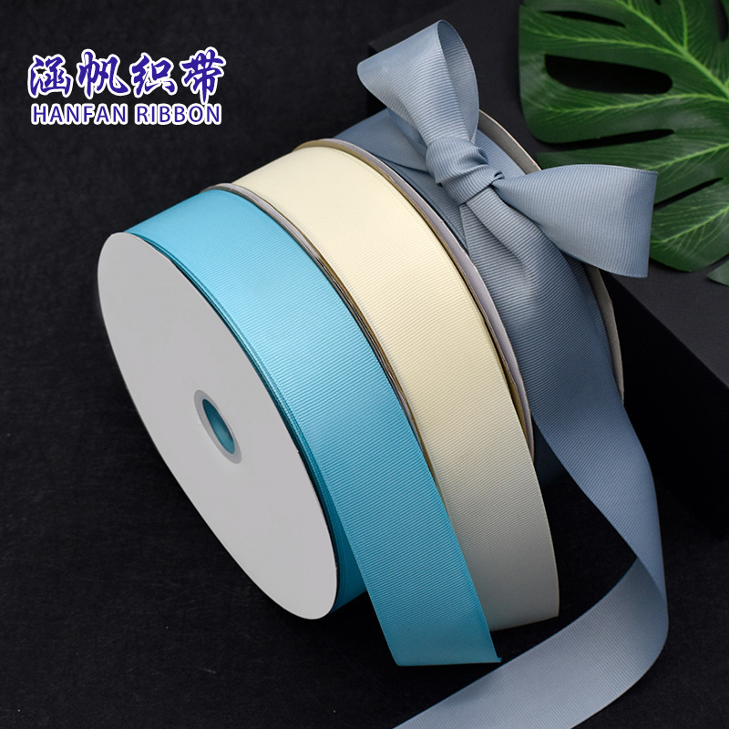 리본 스팟 도매 4CM 리브 리본 DIY 꽃 케이크 상자 포장 리본 홈 텍스타일 4피스 번들 리본