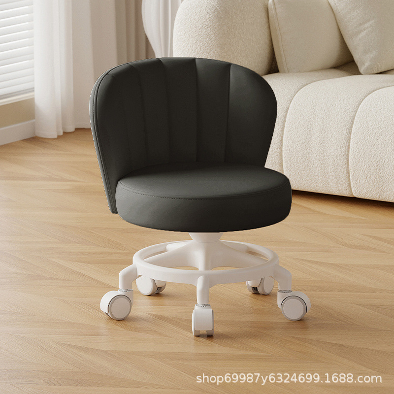 Rueda universal anti-rollback pequeña polea taburete baja silla respaldada para el hogar con un niño banco redondo rueda de correa rueda silenciosa