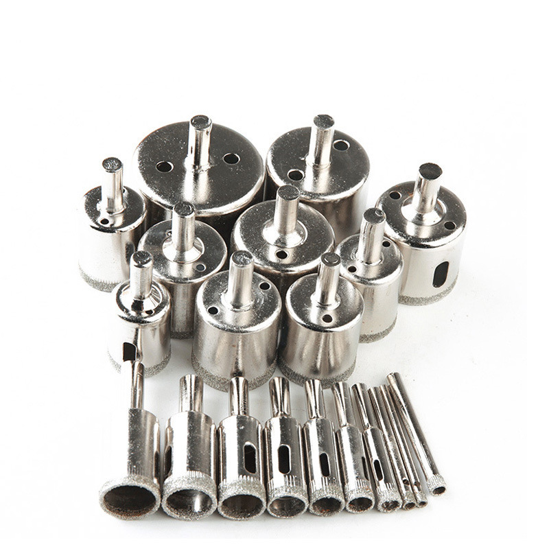 20 件套  3-50mm 4-50m 金刚石玻璃开孔器陶瓷大理石开孔器