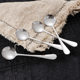 Stainless Steel Spoon Household Dining Round Head Spoon Long Handle Internet Popular Spoon Watermelon Spoon Round Spoon Printable LOGO