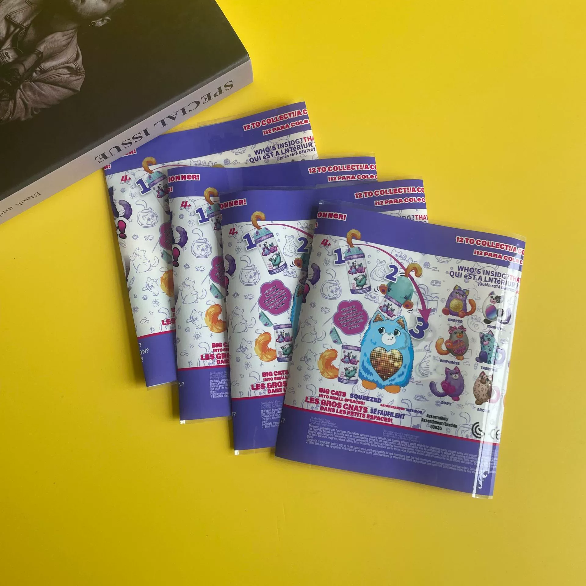 Упаковочная пленка для игрушек в виде кошки с курчавым хвостом, экспортируемая на заказ, ПВХ-пленка с индивидуальным дизайном