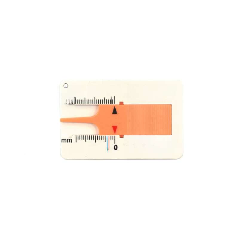 Plastic tire tire ruler 0-20mm cursor depth stalemal tire pattern deep ruler with tire pattern deep instrument