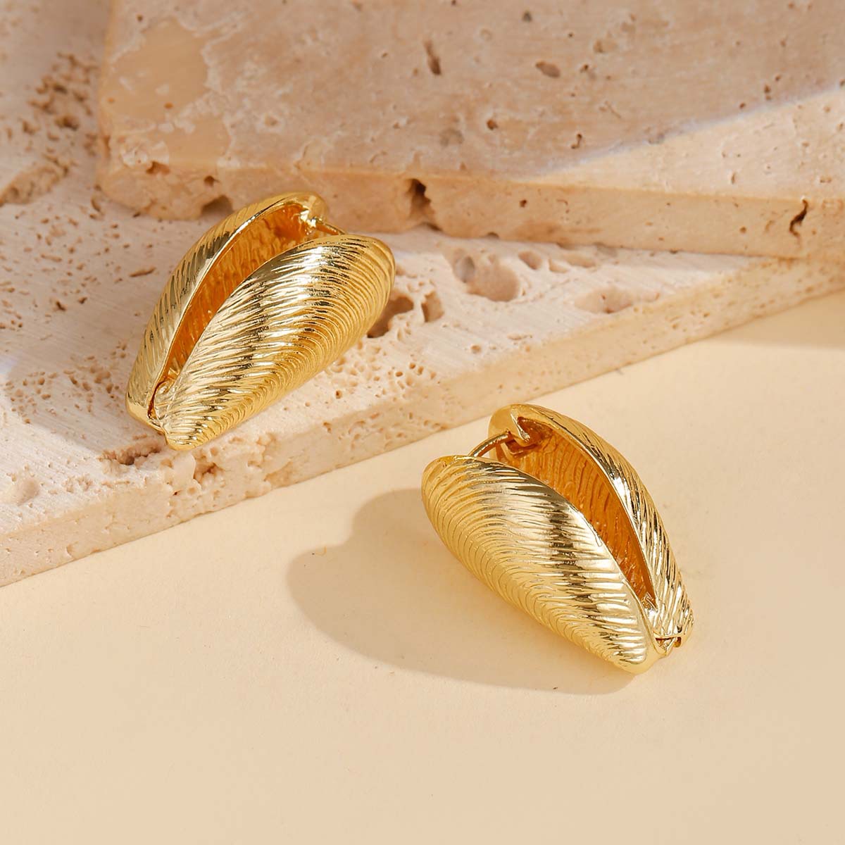 Shell Thread Earrings Beach Ocean Vacation Style Ear Clip