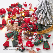 圣诞节羊毛毡配件圣诞老人玩偶挂件圣诞树雪花装饰创意diy材料