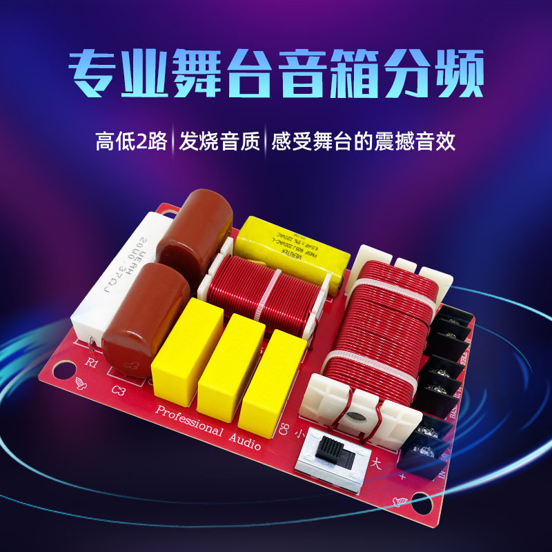 Profesional etapa altavoz divisor de frecuencia de alta y baja de dos frecuencias de audio de actualización de alta potencia divisor de cruce