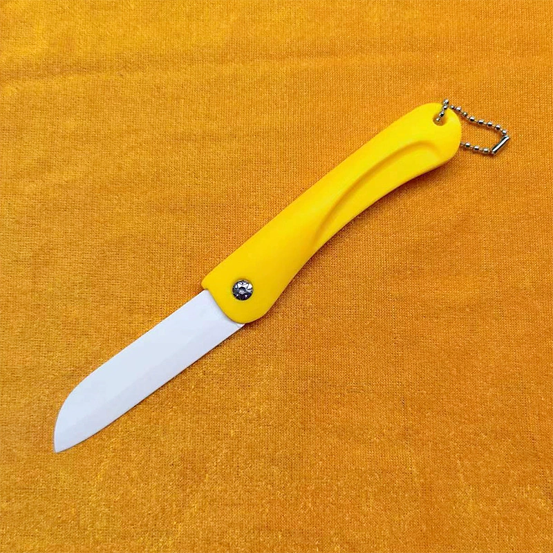 Scandinavian ceramic folding fruit pocket knife, handheld, giftable