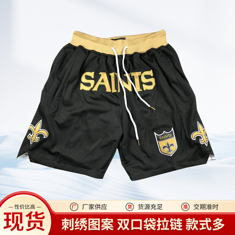 SAINTS American Saints Basketball Shorts Dodgers Baseball Pants Olive Pants Yankee NFL Base Pocket Zipper Pants