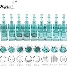 跨境Dr.pen A6s电动纳米微针仪器专用针头绿色卡扣微针微晶头16针