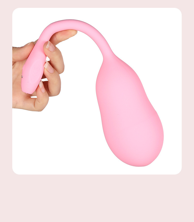 Remote Control Inflatable Vibrating Egg, Silicone Wearable Vibrator with Anal Plug Function, Pink — detail image 25