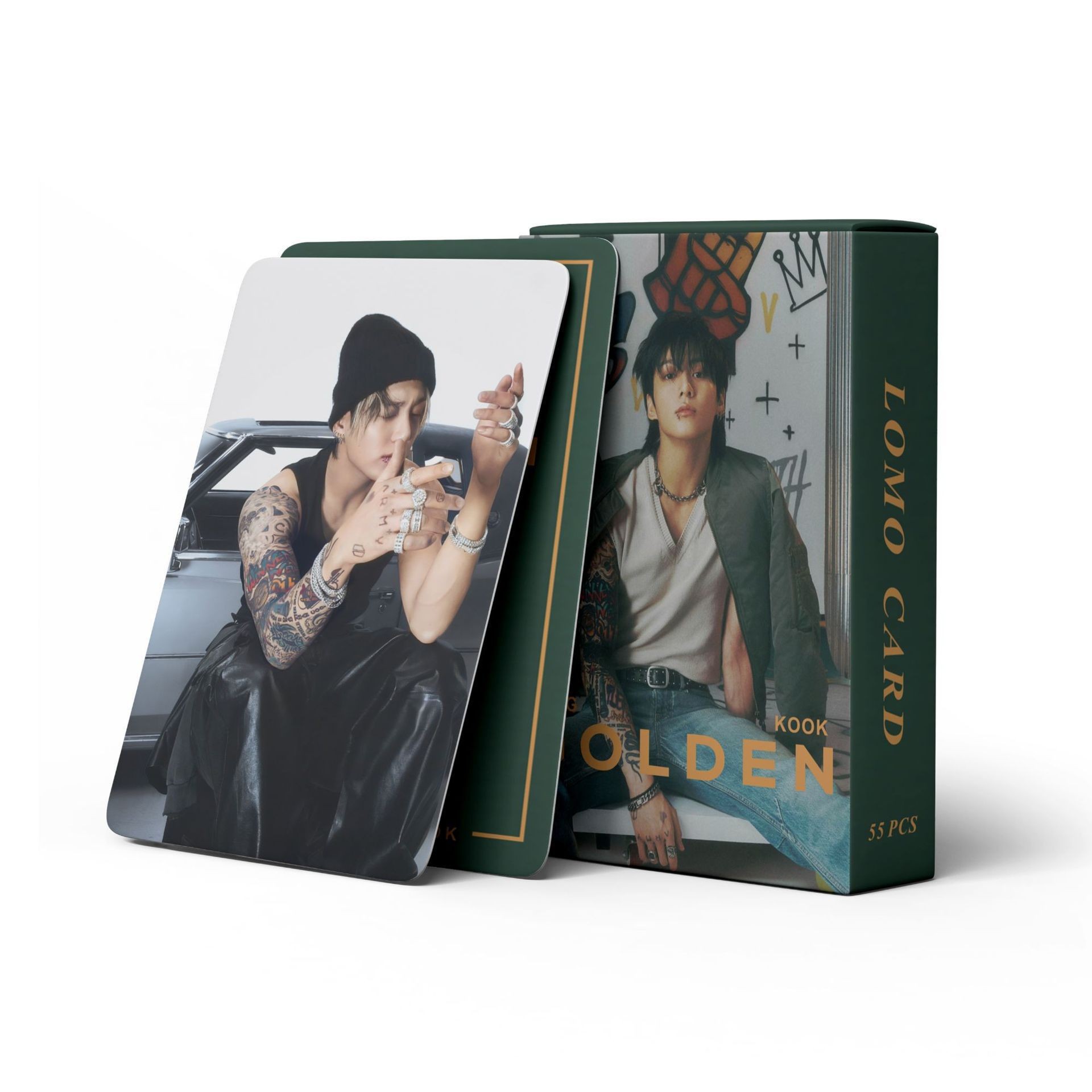 Cadena total, una gran cantidad de stock, 55 hojas de tinta BT SK IVE ATEEZ KPOP, estrellas coreanas alrededor de LOMO