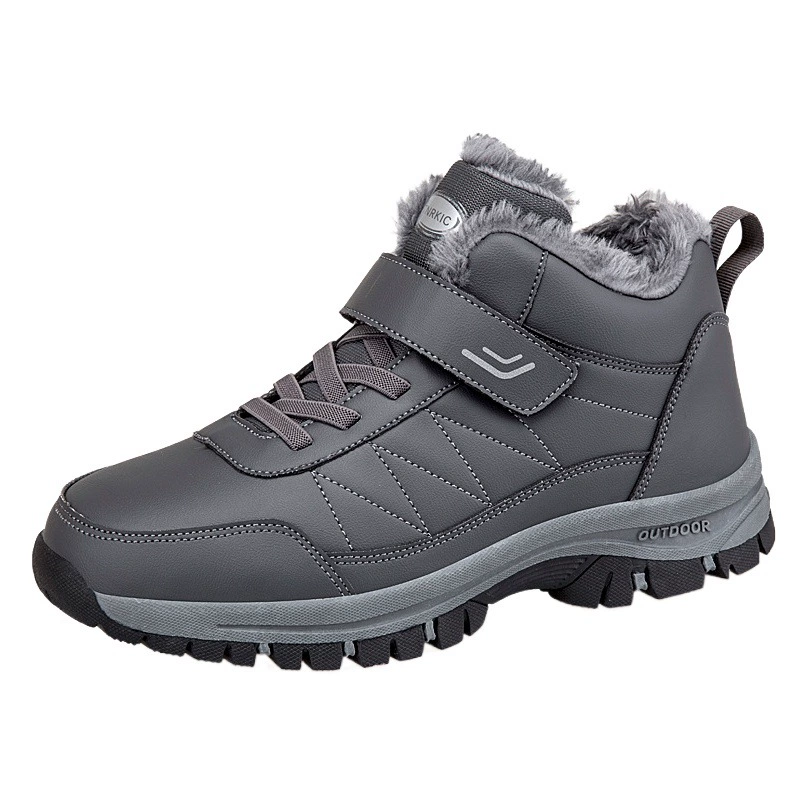 2024 тапочки для путешествий, уличная мужская хлопчатобумажная обувь, мужские сезонные высокие зимние туфли, прогулочная обувь для пожилых людей, женская обувь для мам на флисовой подкладке.