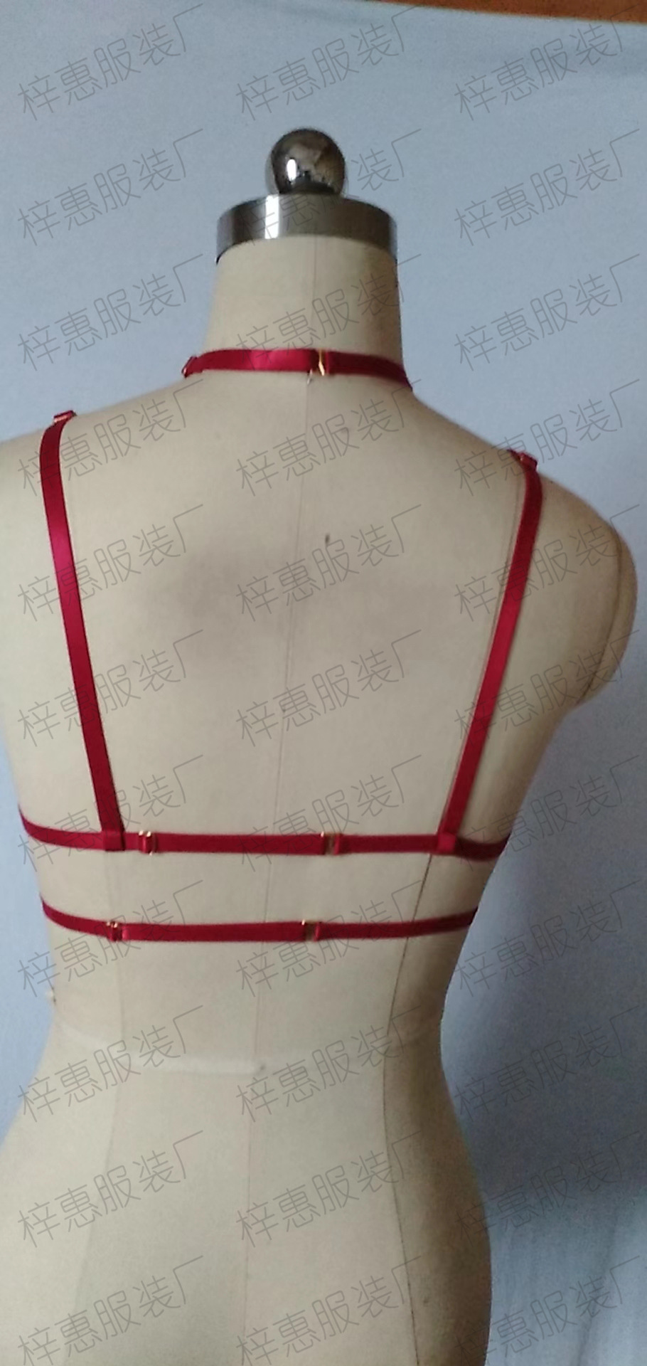 Europa y América del estilo punk collar de encuadernación cinturón integrado cinturón de Unión Night Club bar rendimiento cadena del pecho cuerpo cadena Accesorios