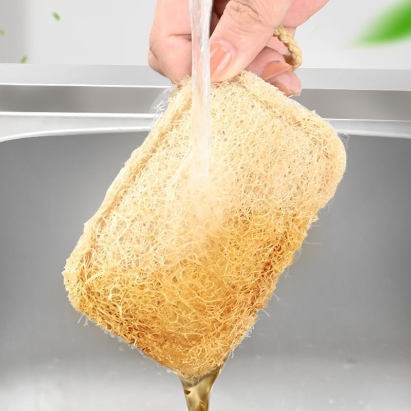 天然ヘチマ食器洗いブラシ鍋雑巾キッチン家庭用ノンスティックオイルクリーニングブラシたわしヘチマ果肉クリーニングクロス|undefined