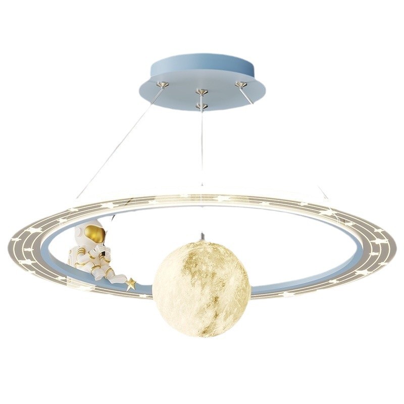 [Selección estricta] Dormitorio del dueño de la casa de los niños 2025 nuevo nórdico romántico planeta niño niñas protector de ojos led candelabro