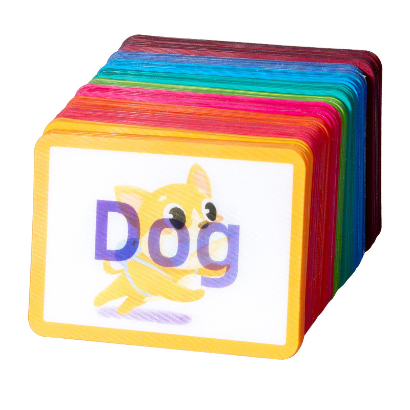Educación infantil cognitiva tarjeta flash 3D 0 - 3 años de edad palabras en inglés tráfico animales frutas padres-hijos interacción juguetes de rompecabezas
