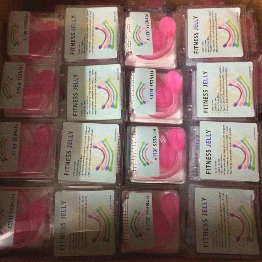 TPR健身绳，拉力绳、拉力器,果冻胶材质,颜色丰富活力防滑