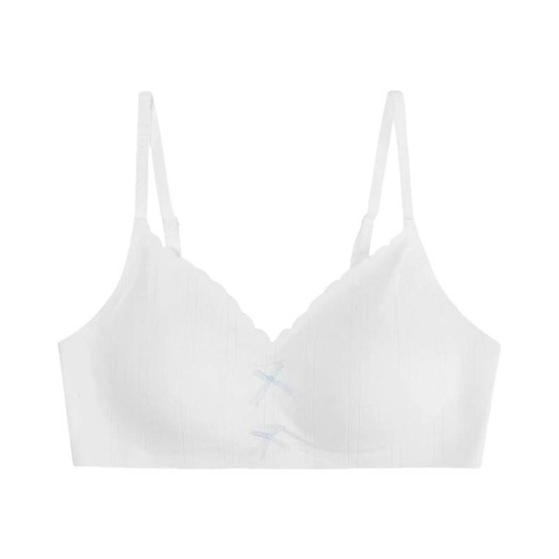 裸感无痕舒适内衣女小胸聚拢显大无钢圈日系甜美薄款蝴蝶结文胸罩|undefined