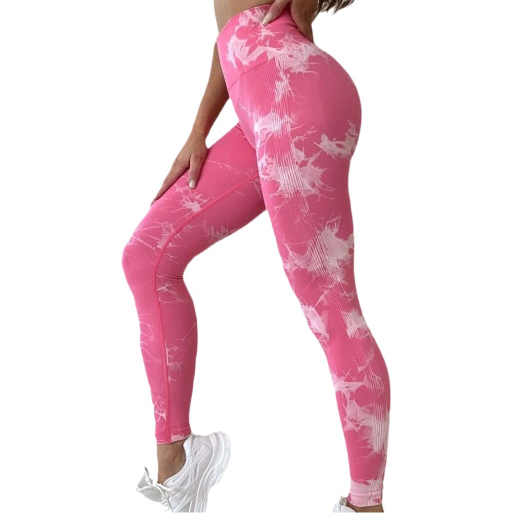 Transfronteriza sin costuras de punto flotante pantalones de yoga súper elástico apretado culturismo melocotón cadera cintura alta fitness Pantalones deportivos