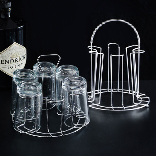 Tray glass cup rack drain storage rack cup holder water cup holder creative home storage cup holder upside down