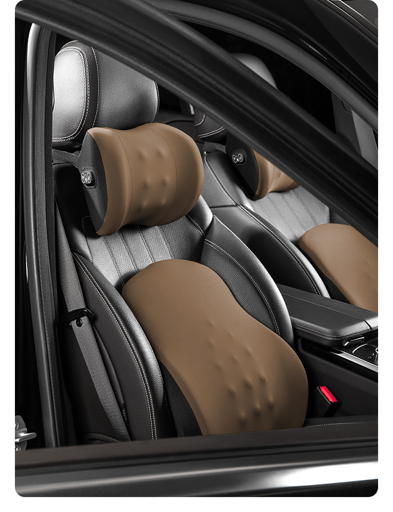Car Electric Massage Lumbar Cushion Driver's Headrest Lumbar Support Car Waist Support Driving Headrest Wholesale