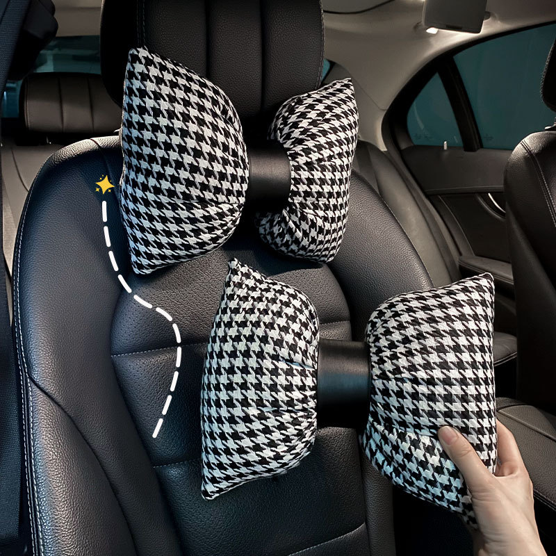 자동차 머리 받침 목 베개 한 쌍의 자동차 요추 등 베개 허리 베개 베개 카 쿠션