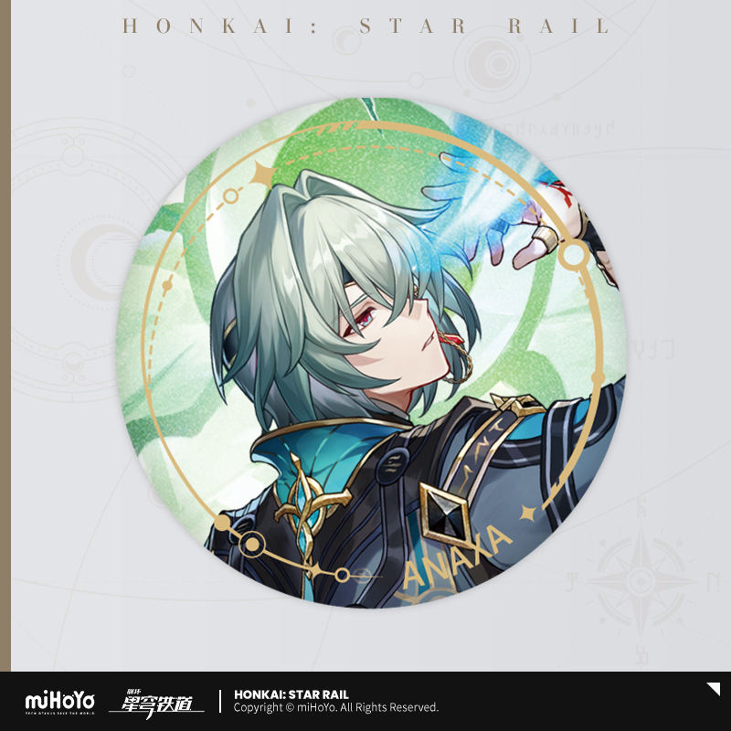 正規品 MiHoYo/崩壊: 星空鉄道スタンドアップ絵画シリーズ缶バッジ-知恵と運命|undefined