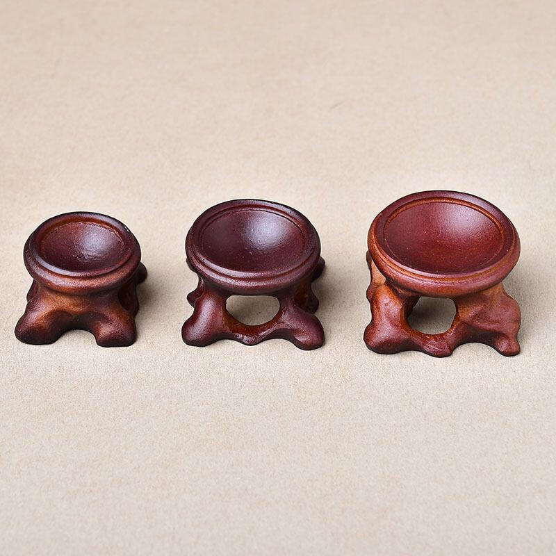 Natural Crystal Ball Base Small Ball Stand Ornament Walnut Gourd Decoration Stand Resin Creative Resin Base