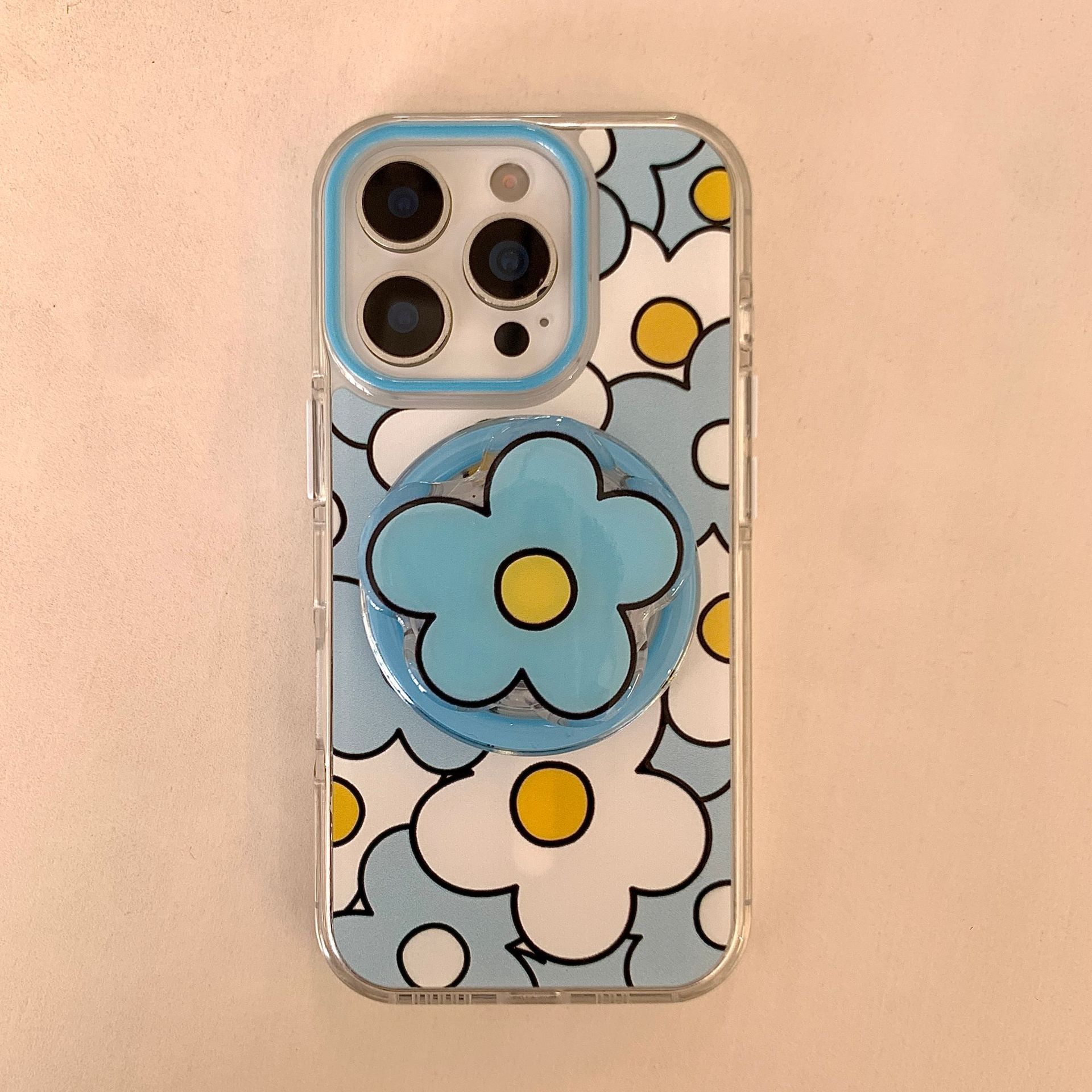 Las nuevas flores azules de nicho son adecuadas para Apple 16ProMax Pareja 15Pro Magnetic 14/13 Funda para teléfono móvil 15PM