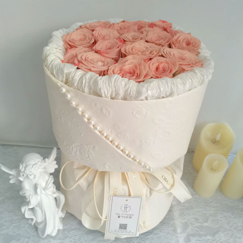 Flores en relieve de textura de papel de embalaje de buquete de flores en relieve estereoscópico de papel de flores materiales de flor
