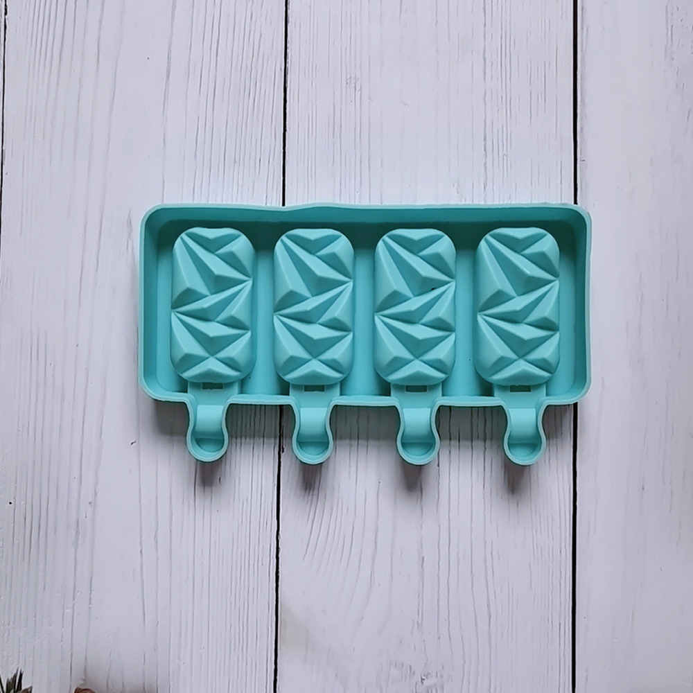 4 pequeños 44 molde de silicona pastel helado pudín molde de postre jabón utensilios de cocción