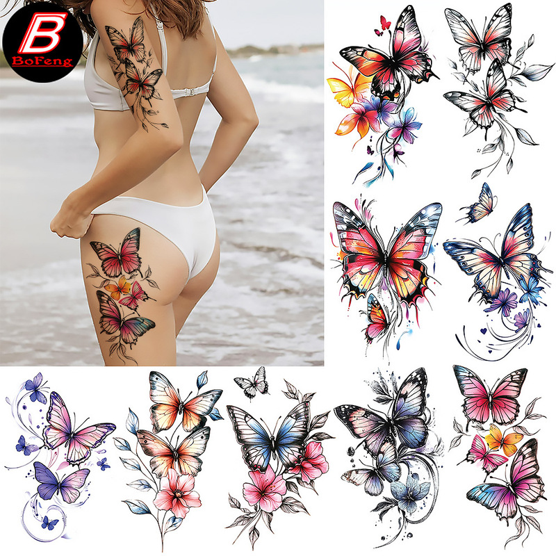 26 New Tattoo Sticker Sets Amazon Shein Temu Cross-Border Exclusive Supply Tk Tattoo Sticker Sets Wholesale in Stock