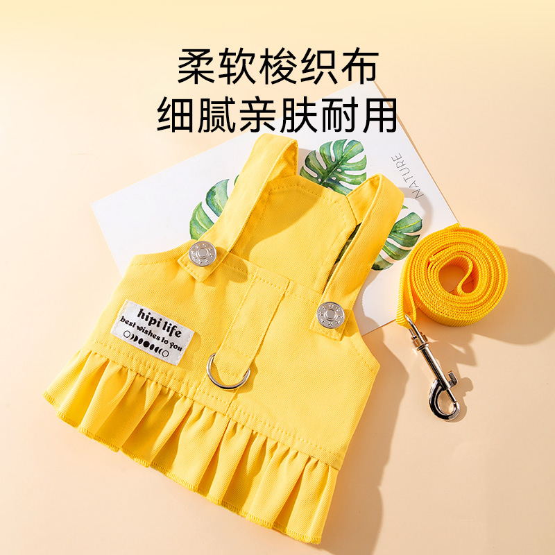 Gato fuera chaleco vestido en una cuerda de tracción de dopamina para perros Teddy para caminar cuerda para perros cuerda para mascotas