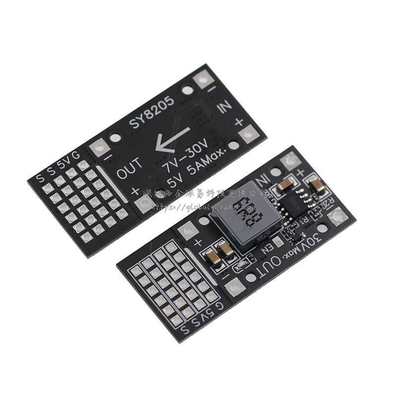 Sy8205 Arduino DC-DC MP2482 SY8205 直流降压模块 7V-24V转5V舵机驱动电源板-阿里巴巴