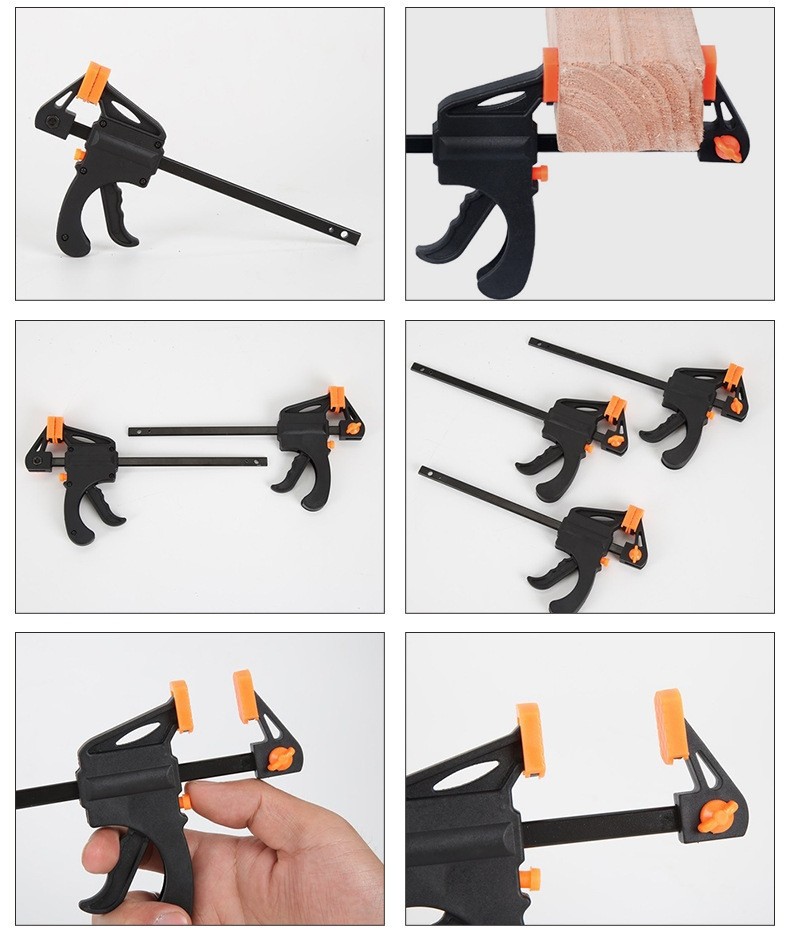 木工夹子F夹迷你尼龙款多尺寸木工A夹子强力固定工具 a字夹