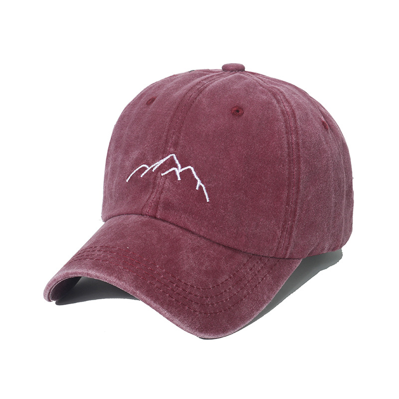 Unisex Mode Berg Stickerei Gebogene Traufen Baseball Kappe display picture 6