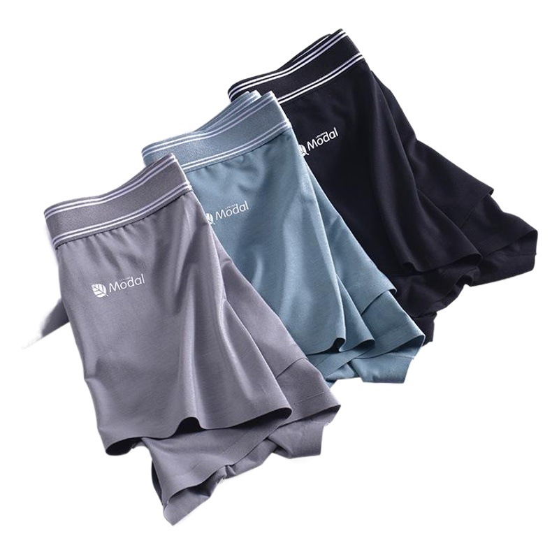 60 Ropa interior de hombre modal de Lanjing Ropa interior ligera sin costuras Calzoncillos Boxer de talla grande para hombres Boxers para hombres