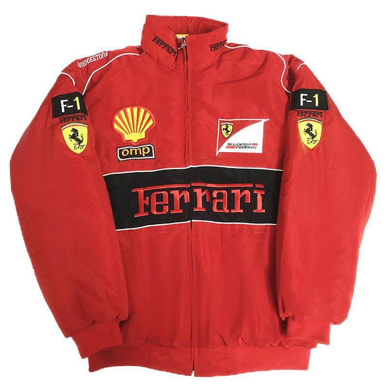 Source Factory Ferrari F1 Same Style Jacket Men's Stand Collar Windproof Heavy-Duty Sports Coat Wholesale in Stock Source Factory Ferrari F1 Same Style Jacket Men's Stand Collar Windproof Heavy-Duty Sports Coat Wholesale in Stock