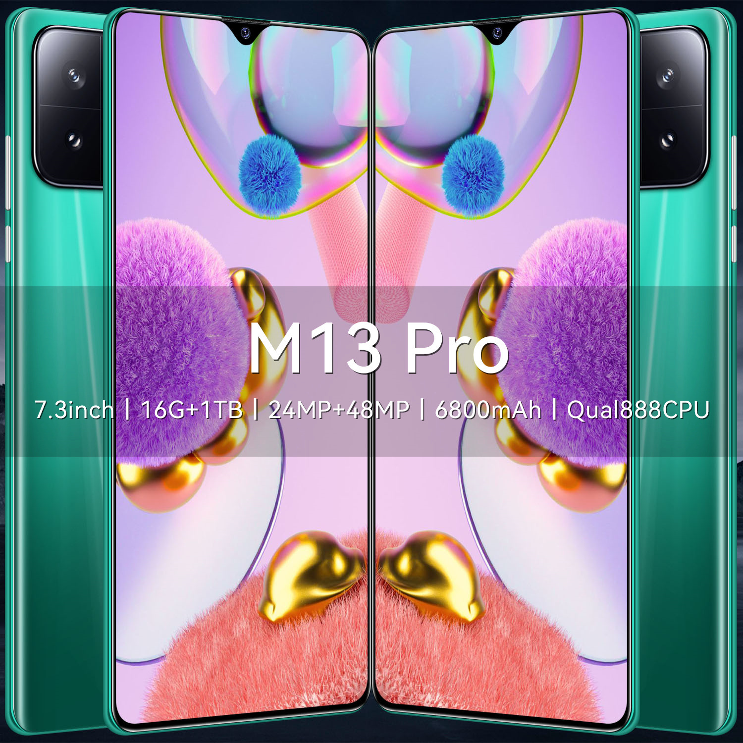 Cross-border New Mobile phone M13p Smart phone LarGe Memory 2+16G LarGe Screen Mobile phone LAZADA Shrimp BiG Sale