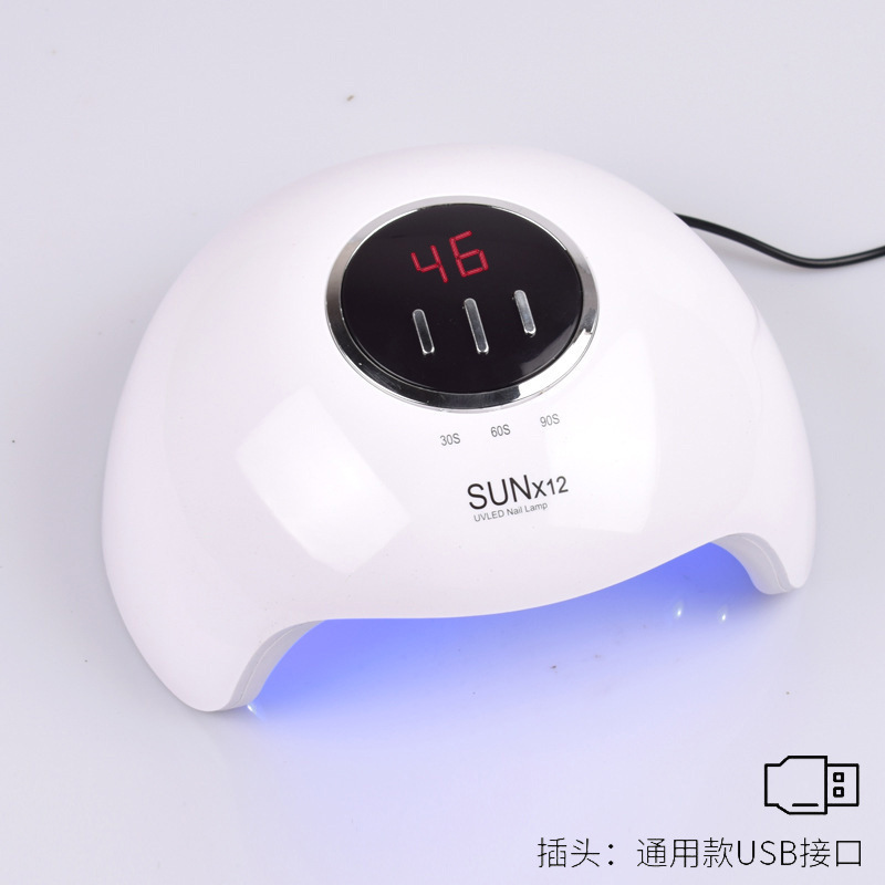 Lámpara de Curado de Uñas con Sensor de 54W al por Mayor, Lámpara LED de Secado Rápido para Esmalte de Uñas en Gel, Lámpara de Fototerapia para Salón de Uñas, Transfronteriza