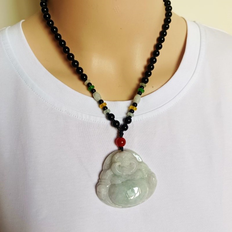 Mặt dây chuyền ngọc bích Phật Di Lặc tự nhiên Myanmar A chính hãng có chứng chỉ — Chứng chỉ Đại Phật số 2731. 44.8X50.8x10mm, 2726 số 46.8X50.3X12.2mm, 2729 Đại Phật 47.2X53.7X12.1mm, Chứng chỉ Phật lớn số 2727 49X53X12.2mm chi tiết 18