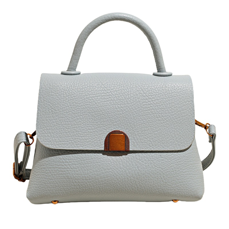 Bolso de moda coreano 2025 verano nuevo bolso femenino casual con patrón de lichi bolso de hombro simple bolso de mensajero de viaje